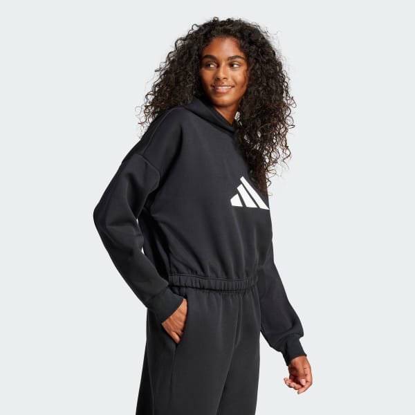 Black Future Icons 3 Bar Logo Hoodie