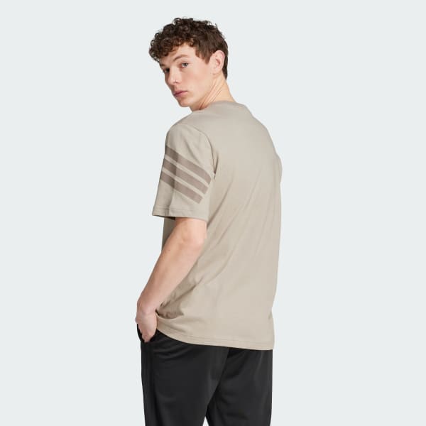 Beige Future Icons 3-Stripes Tee