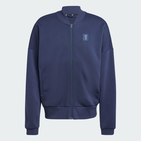 Bleu Veste de survêtement maille double Juventus Seasonal