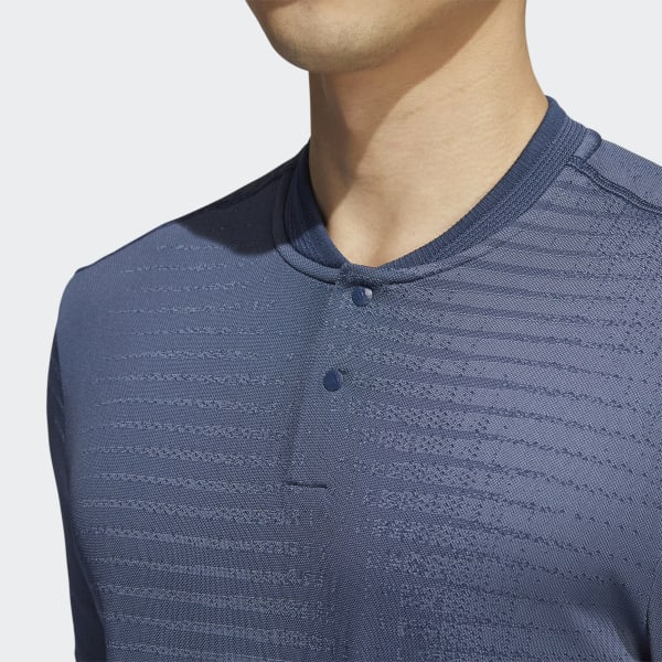 blauw Statement Naadloos Poloshirt CM495