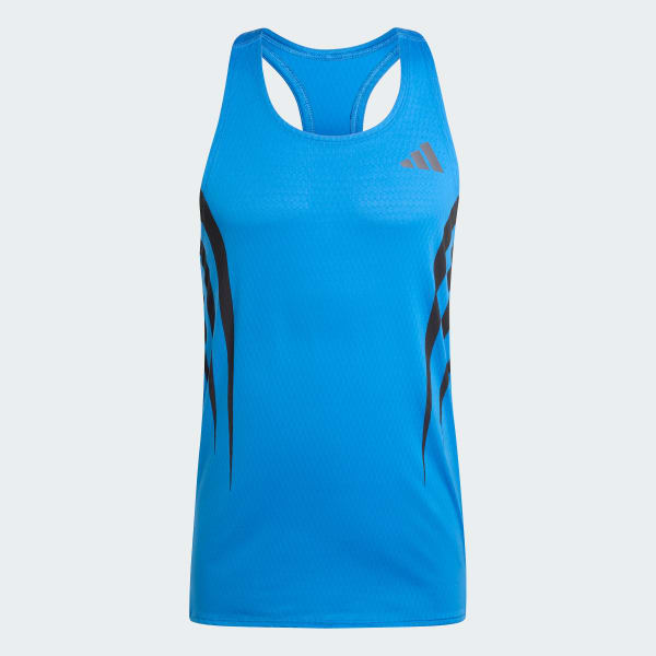 Blue Adizero Archive Running Singlet T-shirt