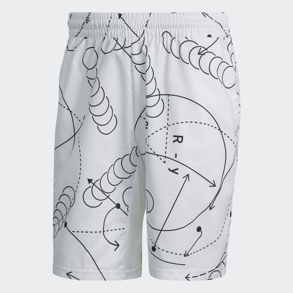Hvit Club Graphic Tennis Shorts WB466