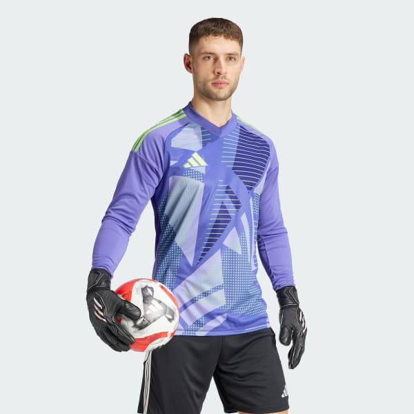 Purple Tiro 24 Competition Long Sleeve Goalkeeper Jersey
