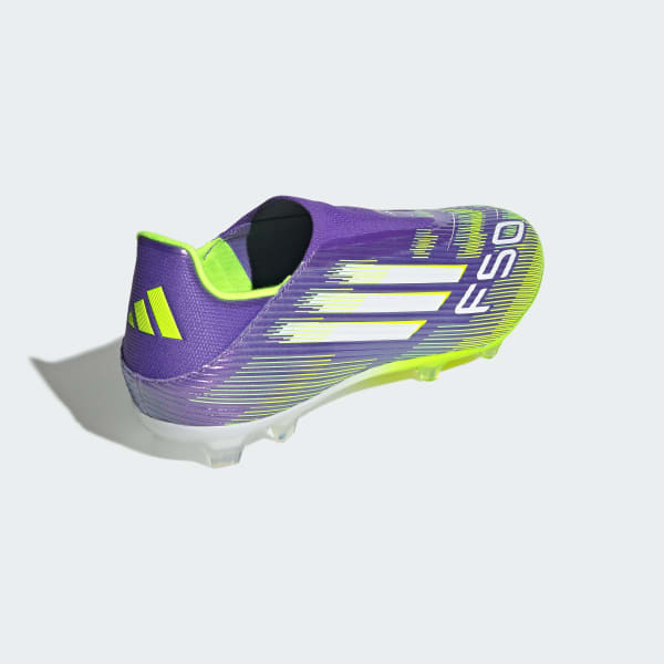 adidas F50 League Laceless Firm/Multi-Ground Cleats - Purple