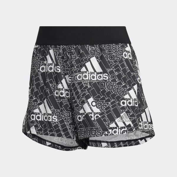 Branco Shorts Pacer Estampa Logo Made for Training