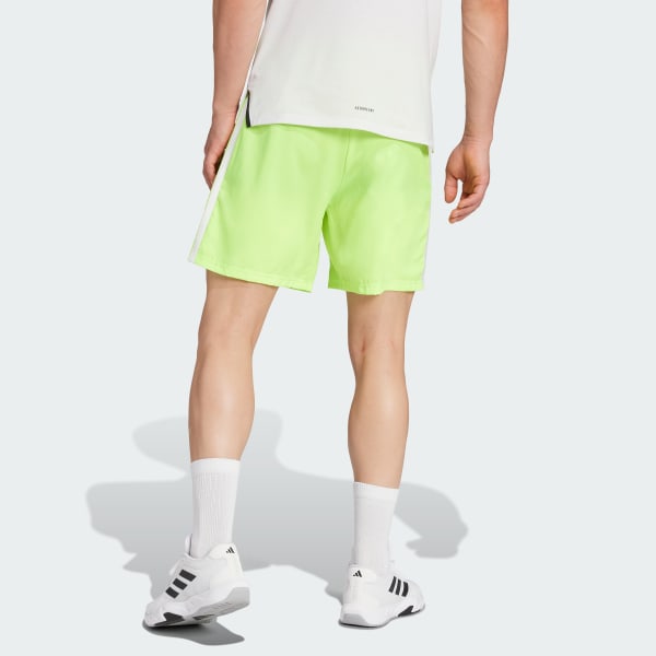 Verde Shorts Malha Essentials Três Listras