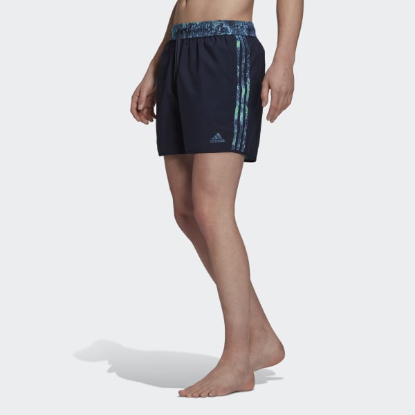 Niebieski Short Length Melting Salt Reversible CLX Swim Shorts L5334