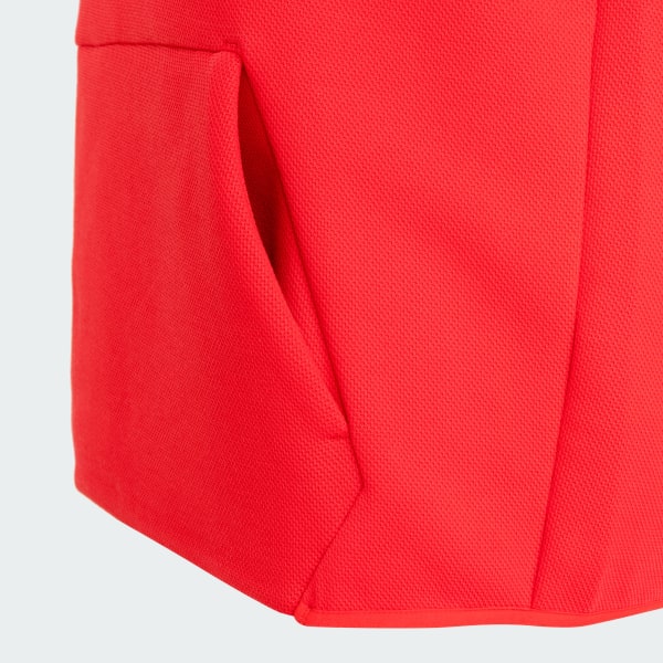 レッド 【ゴルフ】半袖スウェットフーディー