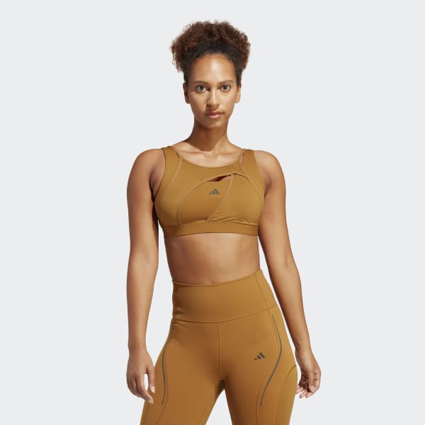 hnědá Podprsenka Powerimpact Luxe Medium-Support