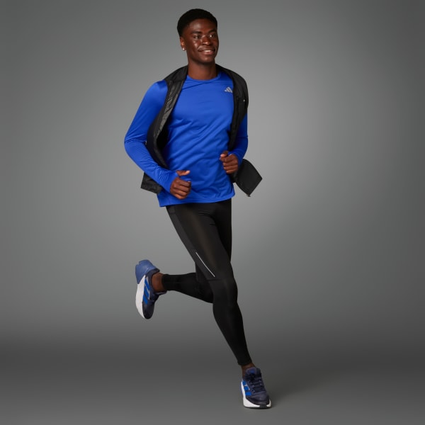 adidas Own the Run 3/4 Running Leggings - Red