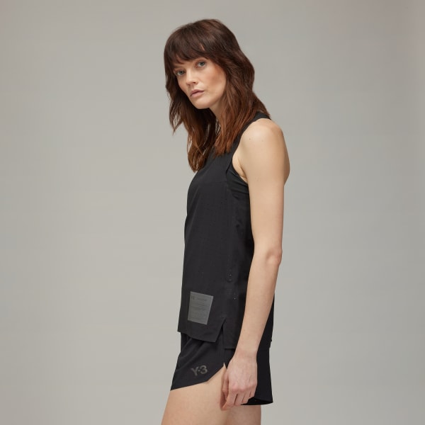 Black Y-3 Running Tank Top