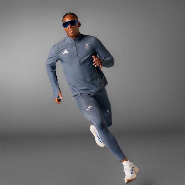 adidas Boston Marathon® 2025 Own the Run 1/4 Zip Tee - Black