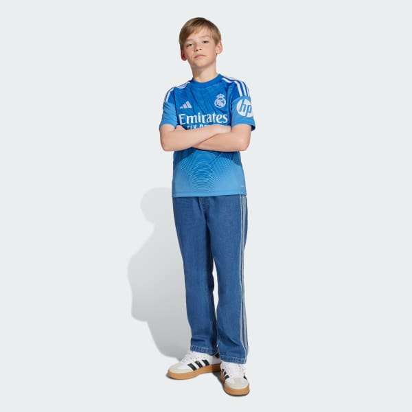 Blau Real Madrid 25/26 Kids Torwart-Heimtrikot