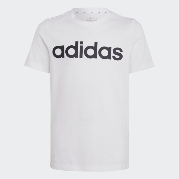 Blanco Polera Essentials Logo Lineal Algodón