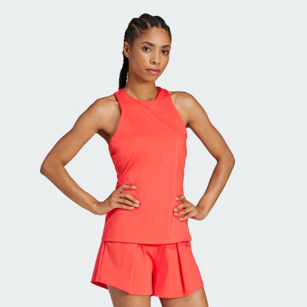 Rojo Camiseta sin mangas Tennis Climacool