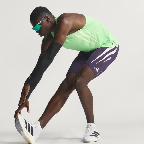日本未発売 ADIZERO RUNNING SINGLET ADIDAS adidas Adizero NYC Running Singlet - Green | Free Shipping
