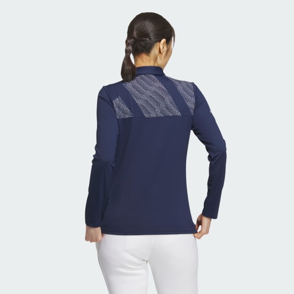 Blue AEROREADY Big Badge of Sport Long Sleeve Polo Shirt