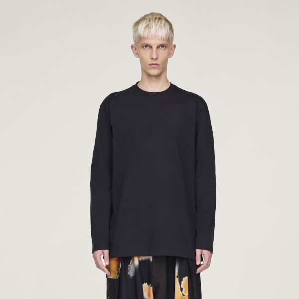 adidas Y-3 Graphic Long Sleeve Tee - Black | Free Shipping with