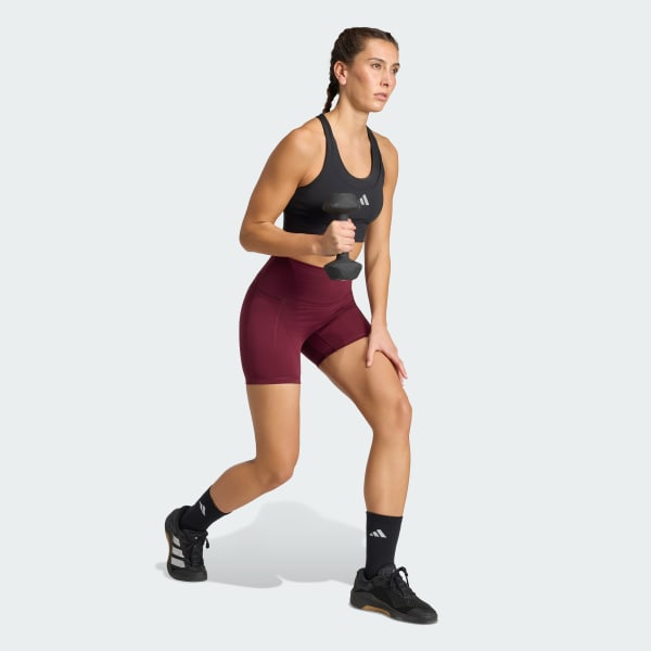 Burgundy Mallas muy cortas 3 Stripes Studio All Me