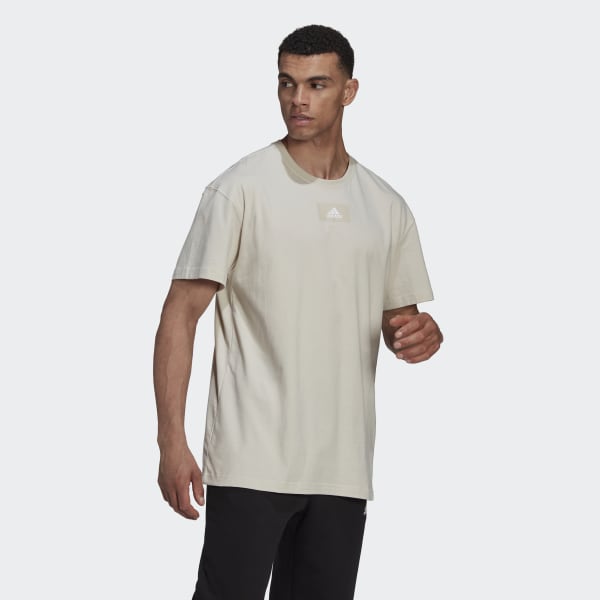 Beige Camiseta Essentials FeelVivid Hombro Caído L4686
