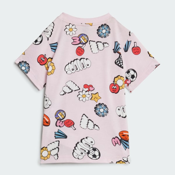 Ροζ Seasonal Essentials Fun Allover Print Set Kids
