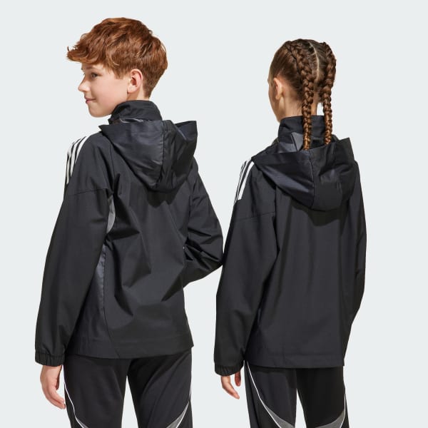 adidas Tiro 25 Competition All-Weather Jacket Kids - Black | Free