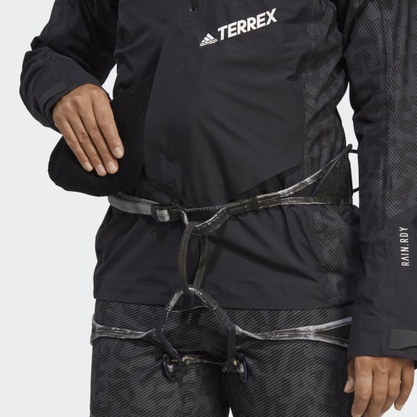 zwart Terrex Techrock RAIN.RDY Anorak DK573