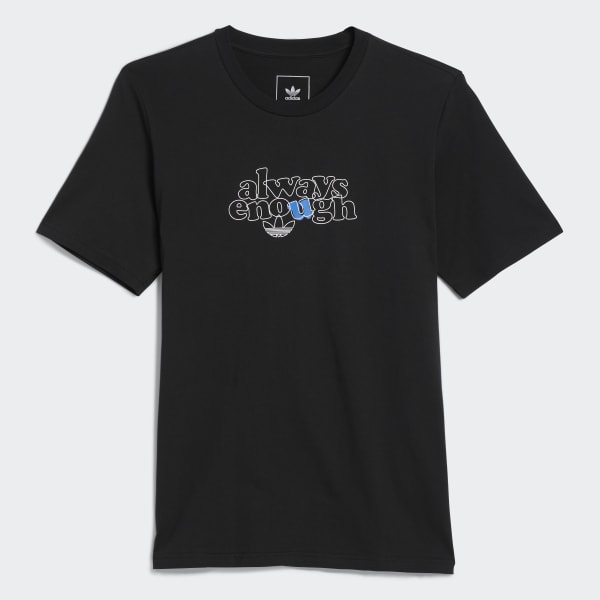 Czerń Daewon Song Message Short Sleeve Tee Q4693