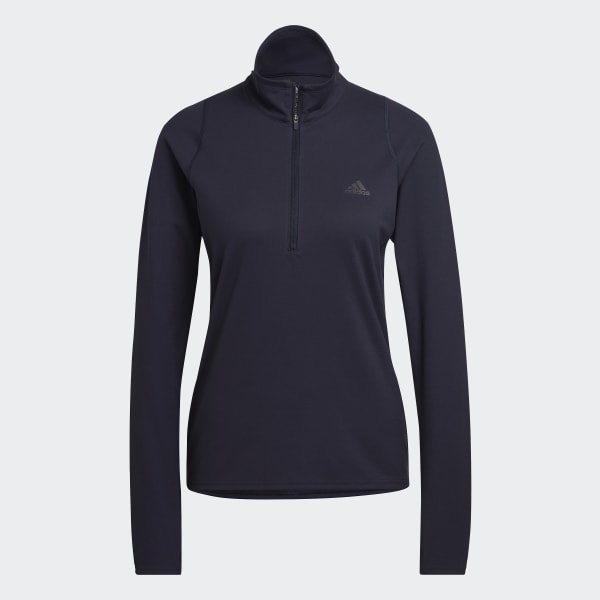 Niebieski Run Fast Half-Zip Long Sleeve Sweatshirt QH422