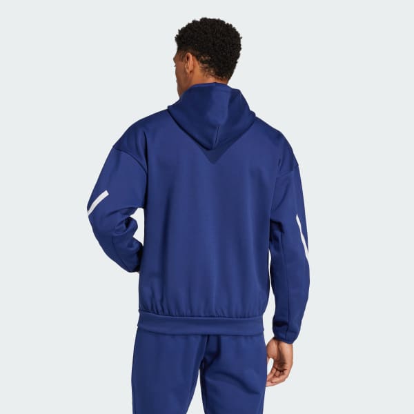 Blue France Travel Z.N.E. Full-Zip Hooded Track Top