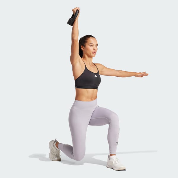 Μαύρο Aeroreact Training 3-Stripes Bra