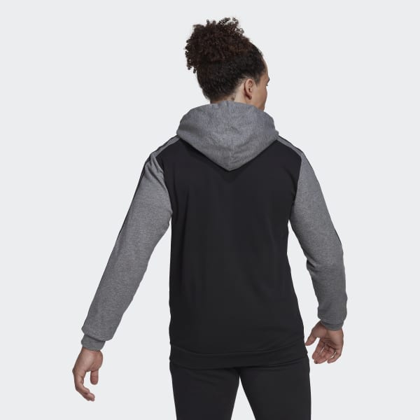 Svart Essentials Mélange French Terry Full-Zip hettejakke ZJ806