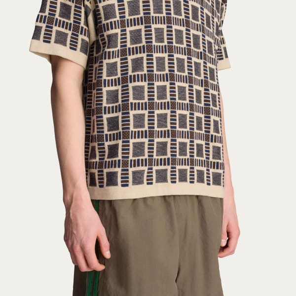 Adidas Brain Dead Knit Polo Shirt BUY IN MIDDLE EAST