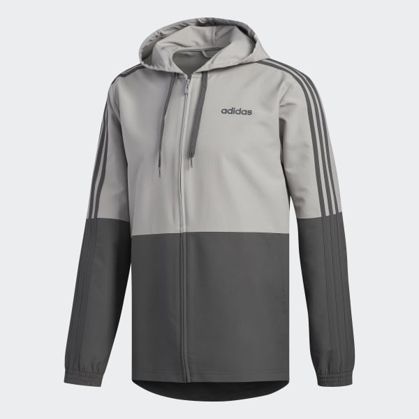 adidas men's essentials hooded wind jacket