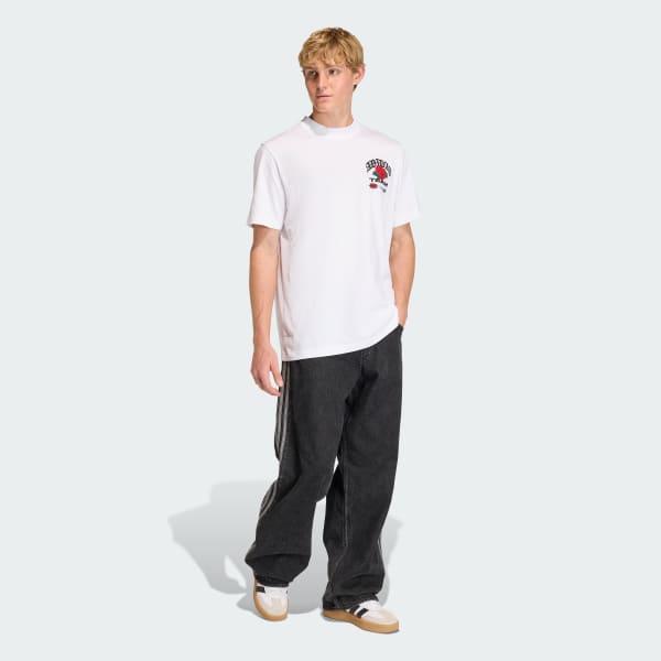 blanc T-SHIRT GFX ROSES