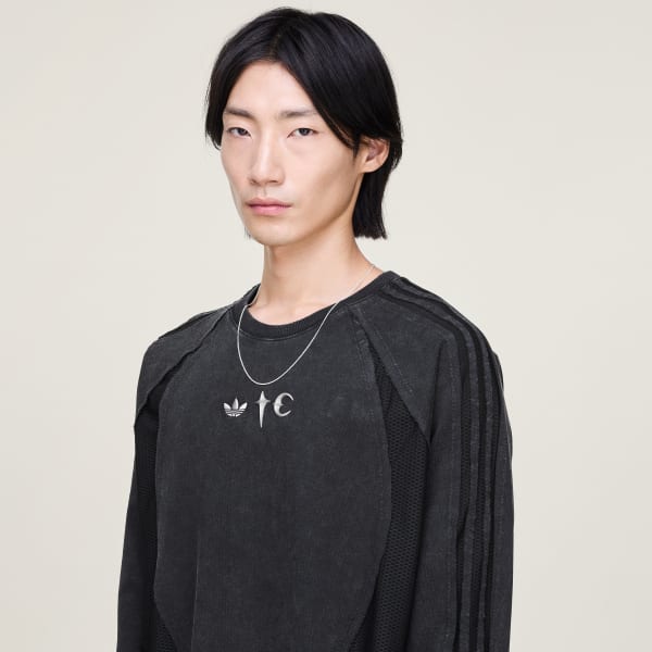 アディダス x サグクラブ チームガイスト ロングスリーブ Tシャツ ブラック