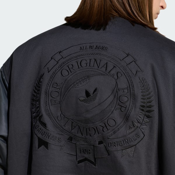 adidas Originals & All Blacks Reversible Team Bomber Jacket - Grey