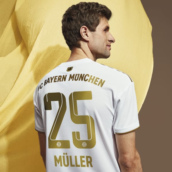 White FC Bayern 22/23 Away Authentic Jersey EBB23