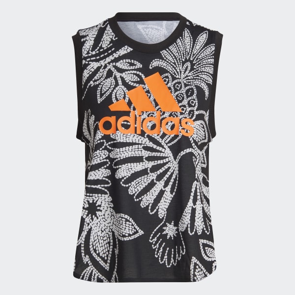 Negro Playera sin Mangas FARM Rio