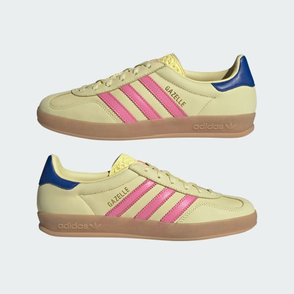 adidas Gazelle Indoor Shoes - Yellow | Free Shipping with
