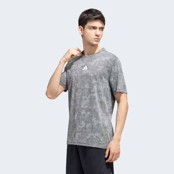 Black adidas Training AOP Tee
