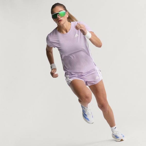 adidas Adizero Running Split Shorts - Purple | Free Shipping