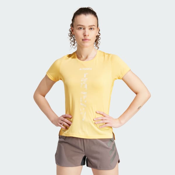 Amarillo Remera de Trail Running Terrex Agravic