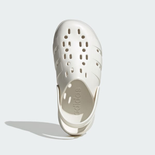 White 아딜렛 플랫폼 클로그