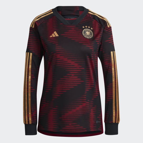 Zwart Duitsland 22 Uitshirt met Lange Mouwen ZR782