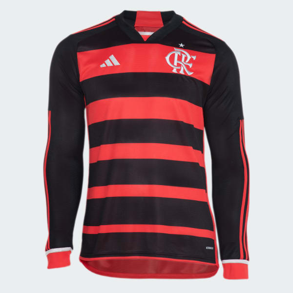Preto Camisa Flamengo I Manga Longa 24