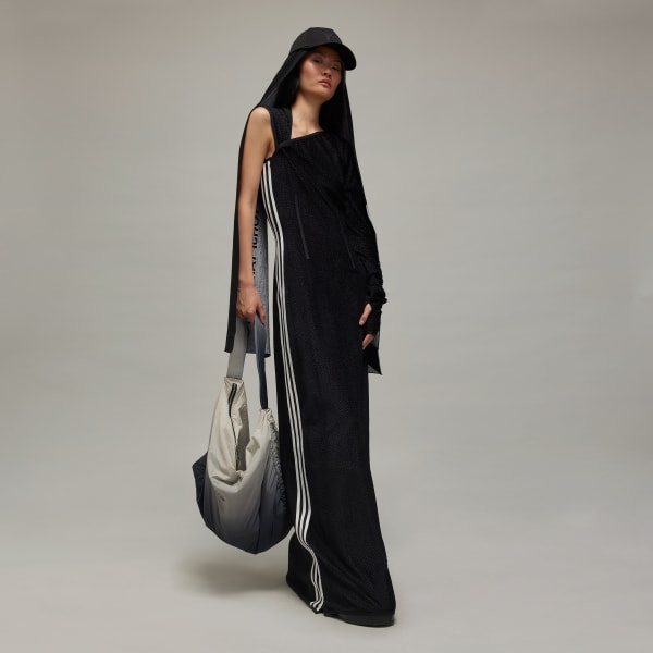 Black Y-3 Waffle Warp Knit Dress