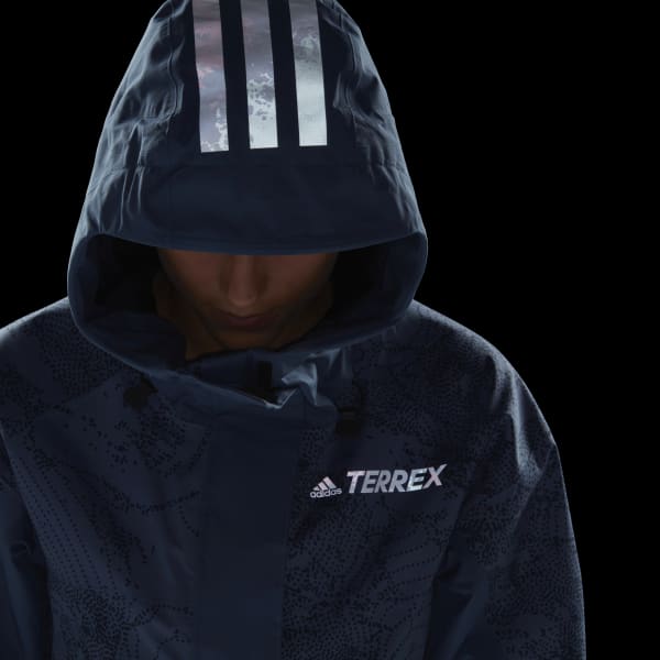 Blu Giacca Terrex 2-Layer Insulated Snow Graphic