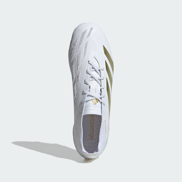 Vit Predator Elite Soft Ground Fotbollsskor