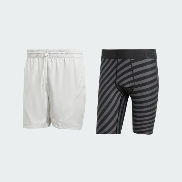 Grey Tennis AEROREADY Two-in-One Pro Shorts